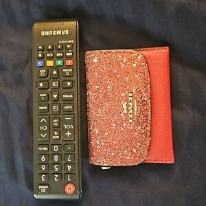 Red glitter Coach wallet